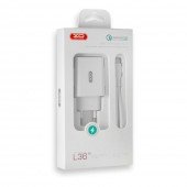 Сетевое зарядное устройство XO L36 18W/1USB + MicroUSB White Сетевое зарядное устройство XO L36 18W/1USB + MicroUSB White