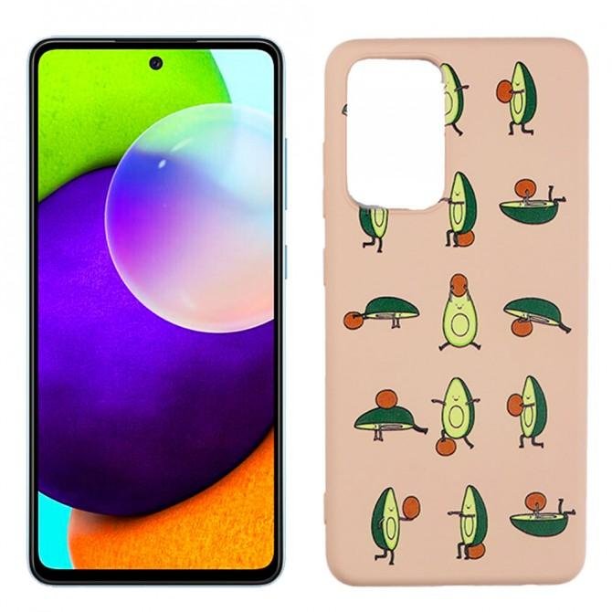 Чехол Funny Animals series для Samsung A725 Galaxy A72 Pink Sand Avocado