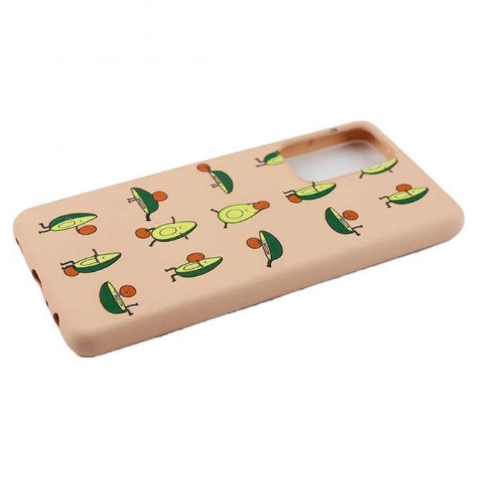 Чехол Funny Animals series для Samsung A725 Galaxy A72 Pink Sand Avocado-4