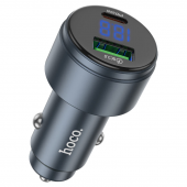 Автомобильное зарядное устройство 1USB+Type-C Hoco Z57B Glorious PD63W+QC3.0 Black