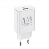 Мережевий зарядний пристрій 1USB Borofone BA21A QC3.0 White Мережевий зарядний пристрій 1USB Borofone BA21A QC3.0 White