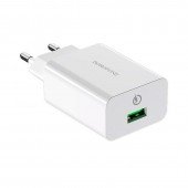 Мережевий зарядний пристрій 1USB Borofone BA21A QC3.0 White Мережевий зарядний пристрій 1USB Borofone BA21A QC3.0 White