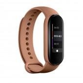 Ремешок для Xiaomi Mi Band 5/6 (Silicone) Brown