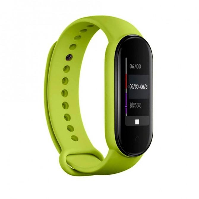 Ремінець для Xiaomi Mi Band 5/6 (Silicone) Лайм
