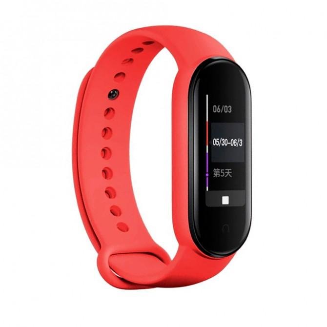 Ремінець для Xiaomi Mi Band 5/6 (Silicone) червоний