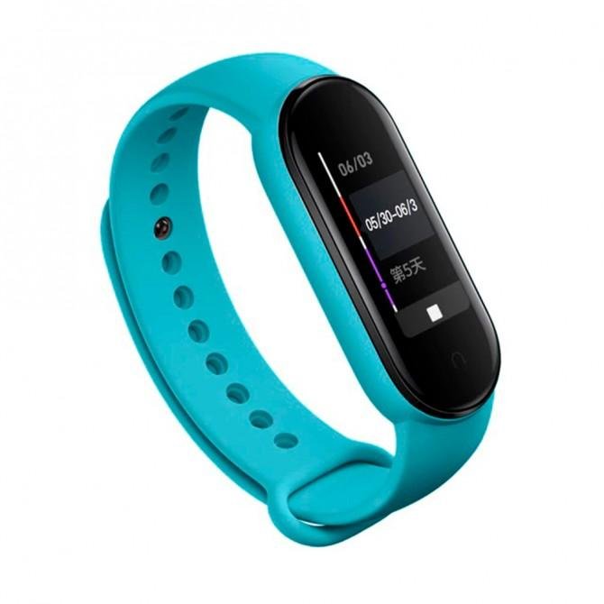 Ремінець для Xiaomi Mi Band 5/6 (Silicone) Голубий-1