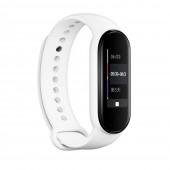 Ремінець для Xiaomi Mi Band 5/6 (Silicone) Бiлий