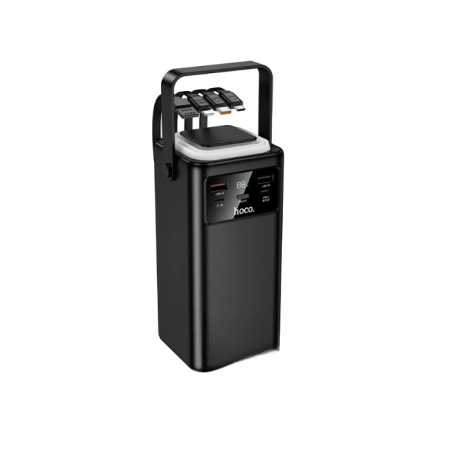 Дополнительная батарея Hoco EJ65A High 22.5W+PD20W+four-cables power bank 50 000mAh Black