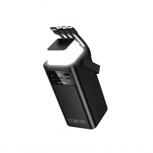 Дополнительная батарея Hoco EJ65A High 22.5W+PD20W+four-cables power bank 50 000mAh Black
