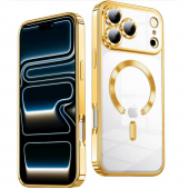 Силіконовий чохол SHINING with MagSafe для iPhone 17 Pro Золотий