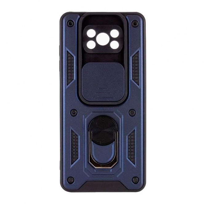 Чехол HONOR Hard Defence Series Xiaomi Poco X3 Blue (with Camshield and magnet)