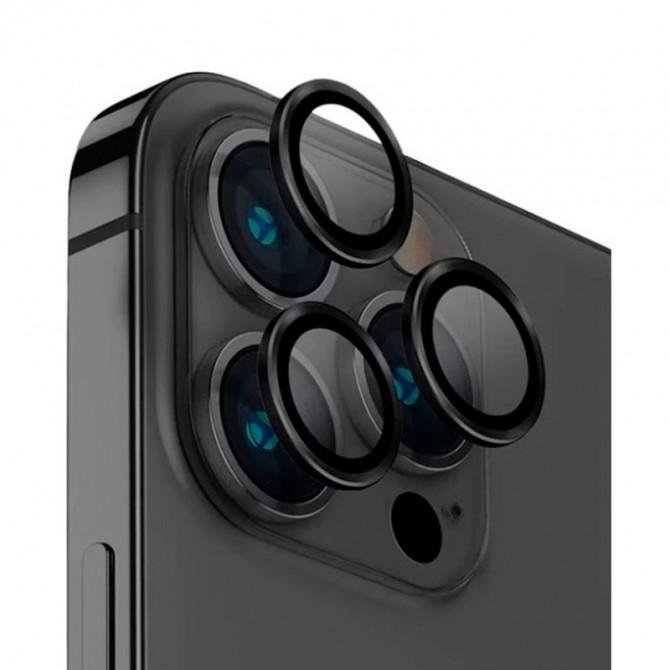 Захисне скло на камеру Metal Classic (в упак.) для iPhone 14 Pro (6,1")/ 14 Pro Max (6.7") Чорний-1