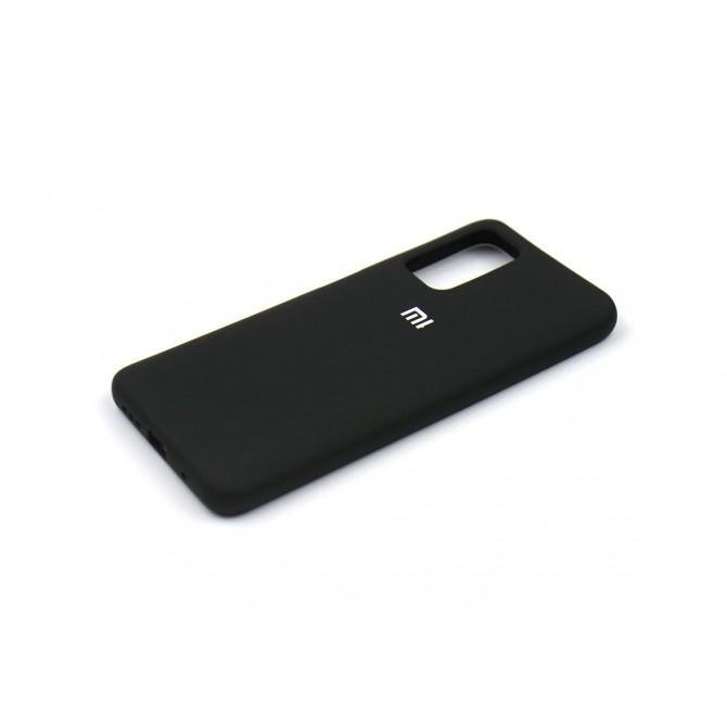 Оригинальный силиконовый чехол для Xiaomi Poco M3 Черный FULL-1