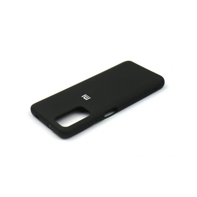 Оригинальный силиконовый чехол для Xiaomi Poco M3 Черный FULL-3