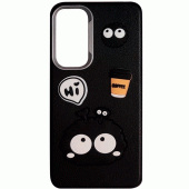 Чехол TPU Leather Toys для Xiaomi Redmi 13C / Poco C65 (Monster / Black) Чехол TPU Leather Toys для Xiaomi Redmi 13C / Poco C65 (Monster / Black)