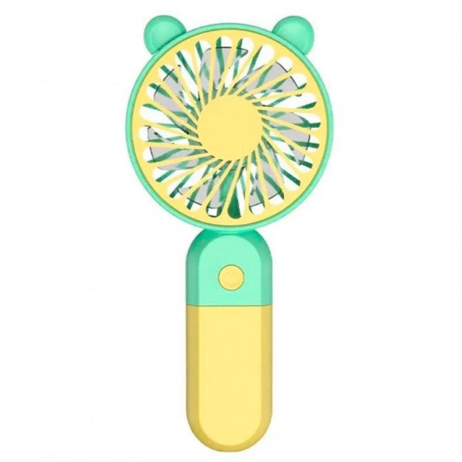 Вентилятор портативний Y-19 400 mAh Жовтий/ментоловий