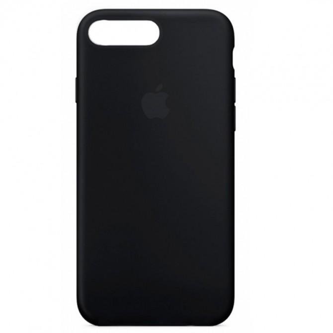 Оригінальний силіконовий чохол для iPhone 7/8 Чорний FULL (без лого)-2