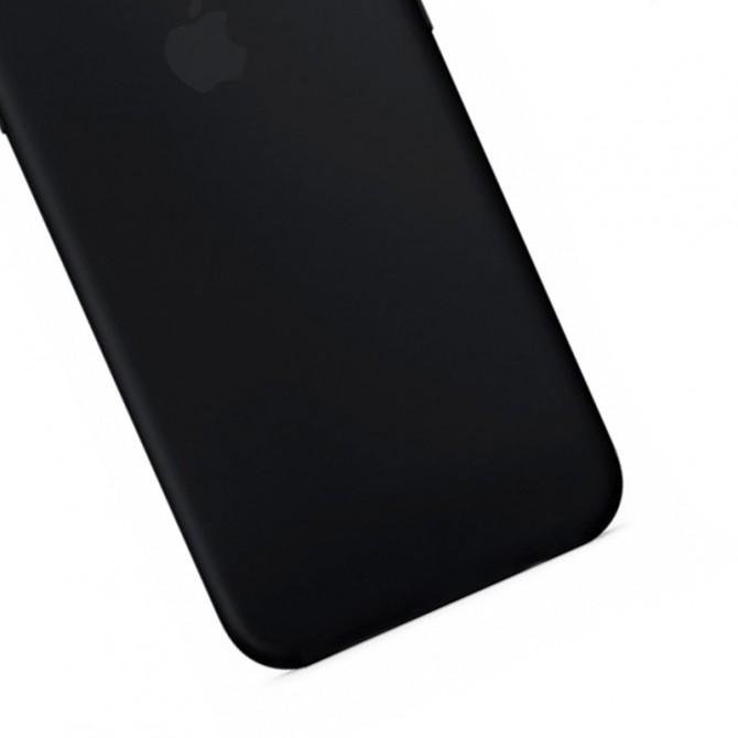 Оригінальний силіконовий чохол для iPhone 7/8 Чорний FULL (без лого)-3