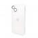 Чехол AG Glass Matt Frame Color Logo for Apple iPhone 13 Pearly White