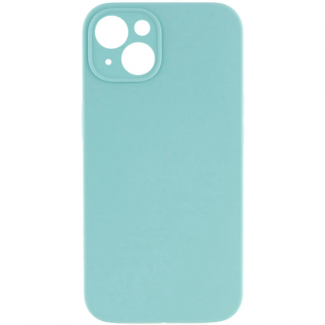 Силиконовый чехол для iPhone 13 Бирюзовый FULL (NO LOGO)