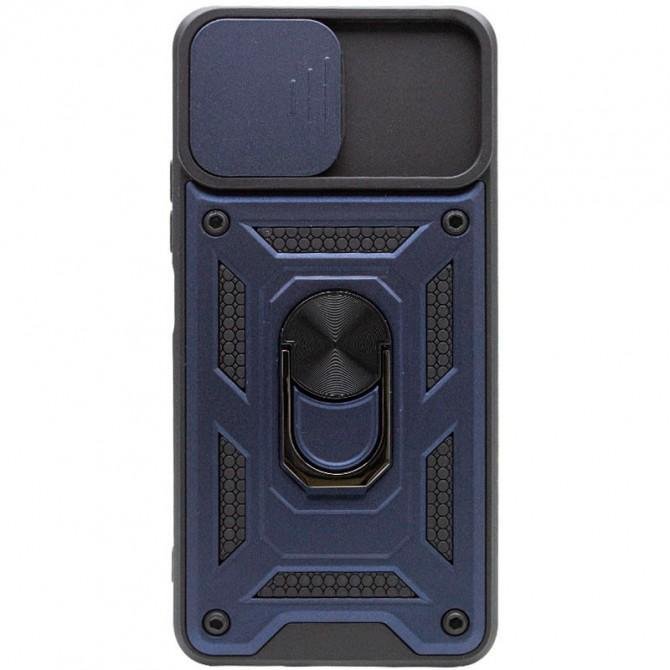 Чохол HONOR Hard Defence Series Samsung A035 Galaxy A03 Blue (with Camshield and magnet)-1