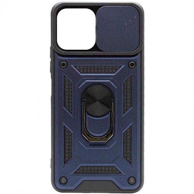 Чохол HONOR Hard Defence Series Samsung A035 Galaxy A03 Blue (with Camshield and magnet)-2