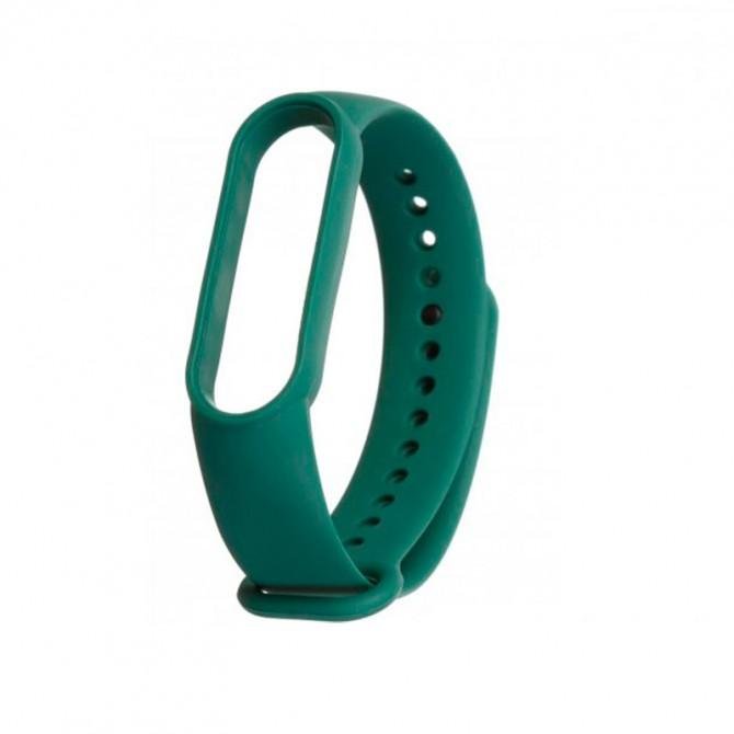 Ремінець для браслета Mi Band 5/6 (Silicon) Dark Green-2