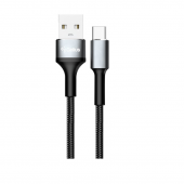 Кабель USB Gelius Cafule GP-UCN002C Type-C (1.2m) (3A) Black