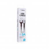 Кабель USB Gelius Cafule GP-UCN002C Type-C (1.2m) (3A) Black