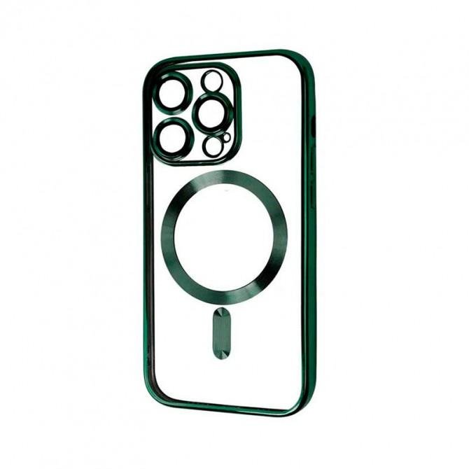 Силіконовий чохол SHINING with MagSafe для iPhone 14 Зелений