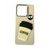 Чехол TPU Leather Toys для Xiaomi Redmi Note 13 4G (Coffee / Sand) Чехол TPU Leather Toys для Xiaomi Redmi Note 13 4G (Coffee / Sand)