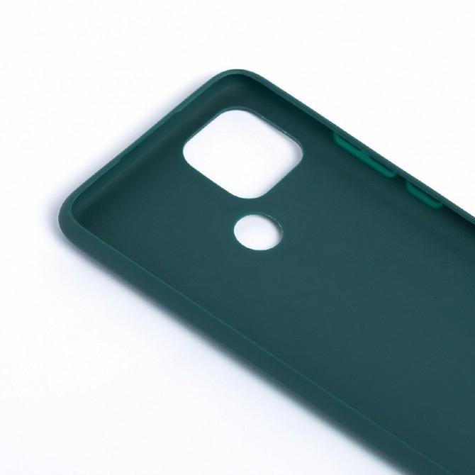 Силиконовый чехол Candy для Oppo A15S/ A15 Темно Зеленый-2