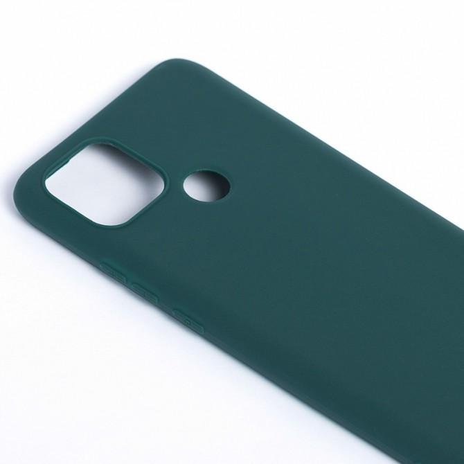 Силиконовый чехол Candy для Oppo A15S/ A15 Темно Зеленый-3
