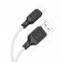 Кабель USB Hoco X90 Cool silicone charging data Lightning White 1m