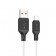 Кабель USB Hoco X90 Cool silicone charging data Lightning White 1m