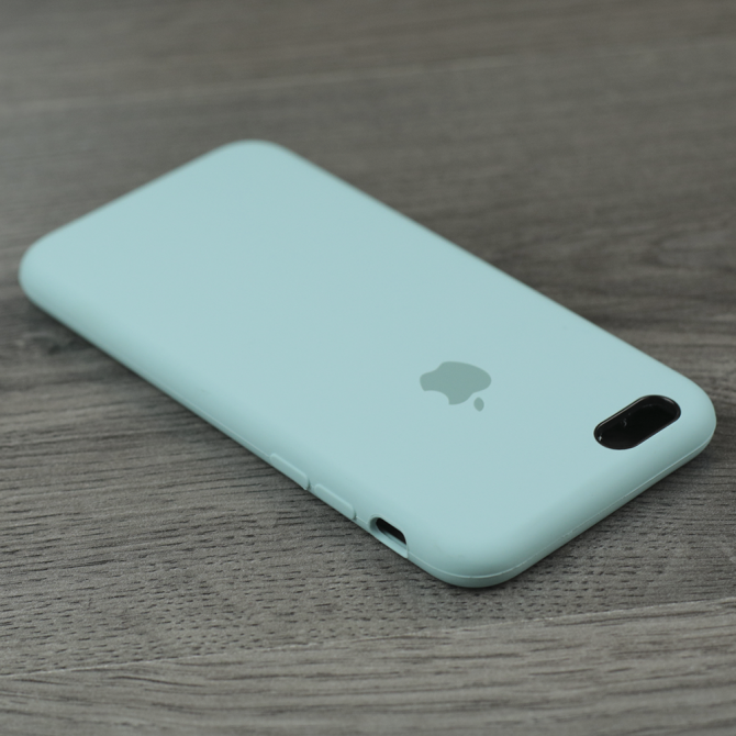 Чохол силіконовий для iPhone 6/6s Plus Мінтоловий-4