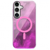 Чехол TPU Shiny Mountain (MagFit) для Samsung Galaxy S24 Pink Чехол TPU Shiny Mountain (MagFit) для Samsung Galaxy S24 Pink