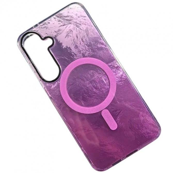 Чехол TPU Shiny Mountain (MagFit) для Samsung Galaxy S24 Pink-2