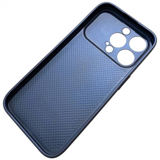 Накладка PC+Leather для iPhone 16 Pro Синій-4