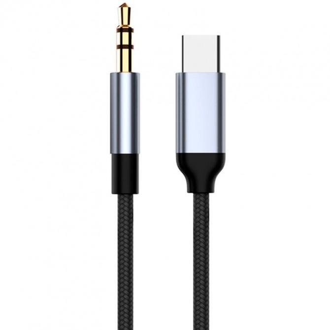AUDIO AUX CABLE Type-C to 3.5`` Чорний