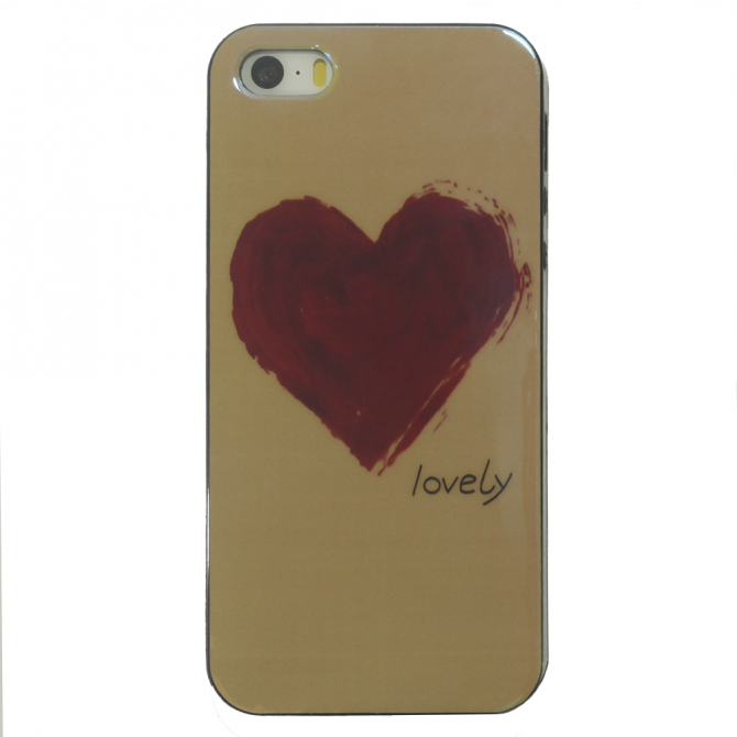 Чохол U-Like Picture series для iPhone 5/5S/SE Серце/Синій-1