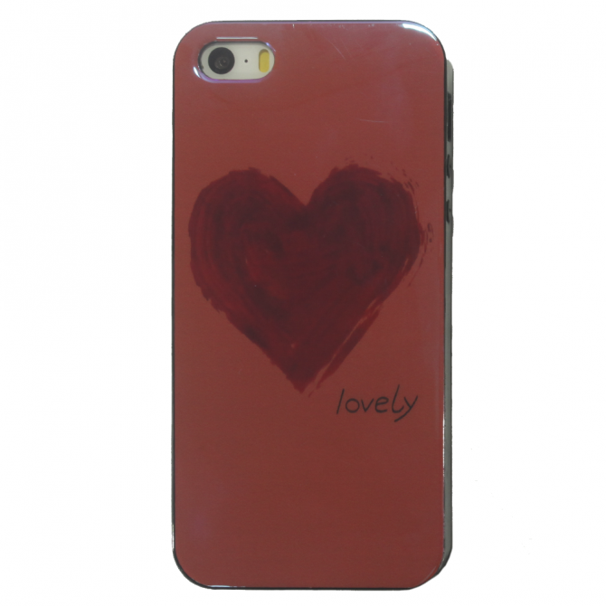 Чехол U-Like Picture series для iPhone 5/5S/SE Heart Pink-1