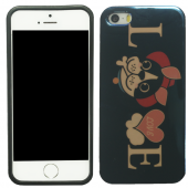 Чехол U-Like Picture series для iPhone 5/5S/SE Love Black