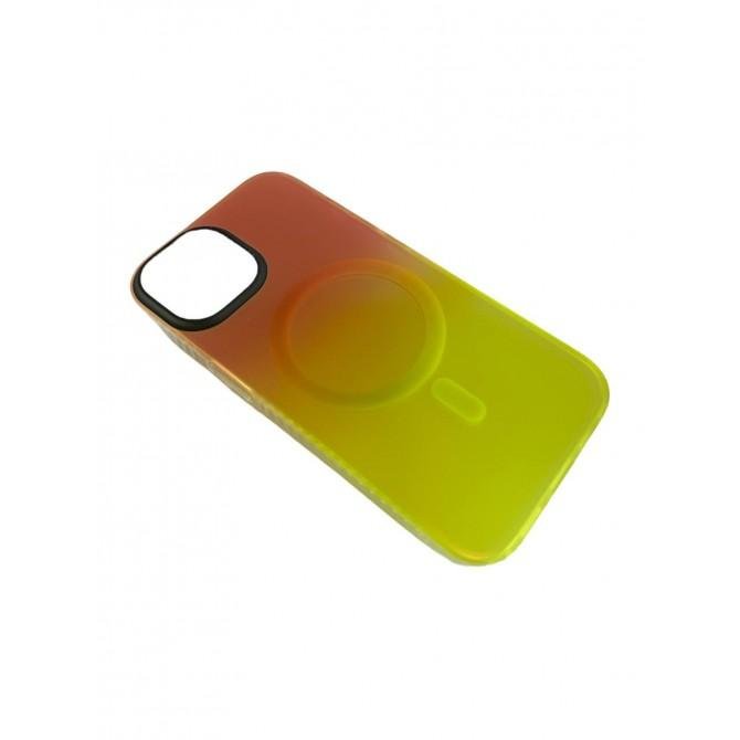 Чохол Gamma case with MagSafe for iPhone 15 Yellow-3