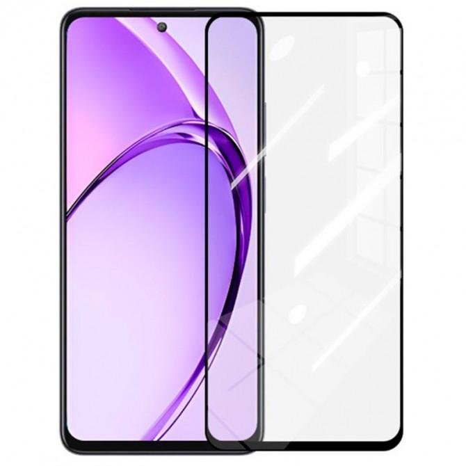 Захисне скло для Oppo A3 5G Full Glue (0.25 мм, 2.5D, чорне) ЛЮКС