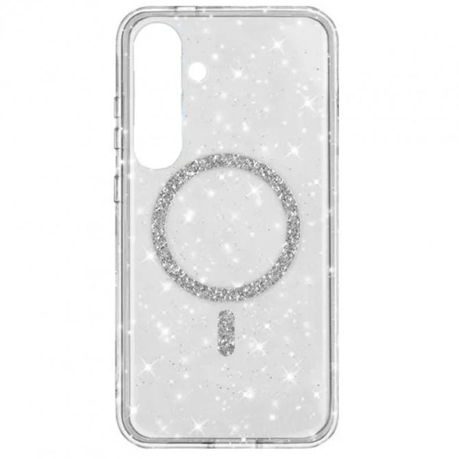 Чехол TPU Eclipse Sparkle (MagFit) для Samsung Galaxy A25 5G Прозрачный-1