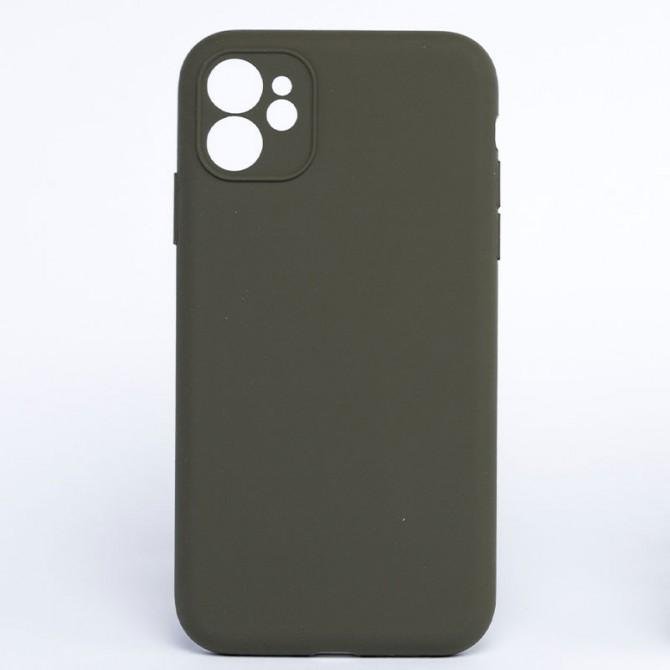 Чехол Оригинальный силиконовый чехол для iPhone 11 Пастельно Зеленый FULL