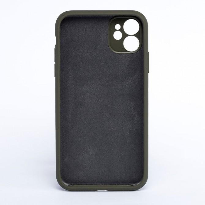 Чехол Оригинальный силиконовый чехол для iPhone 11 Пастельно Зеленый FULL-1