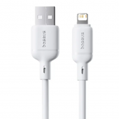 Кабель USB Baseus Silky Series Lightning 2.4A  (P1037770) White 1m