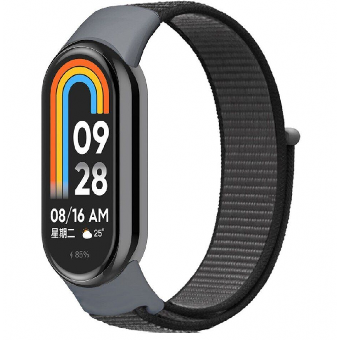 Ремінець для браслета Mi Band 8/9 Nylon New Grey